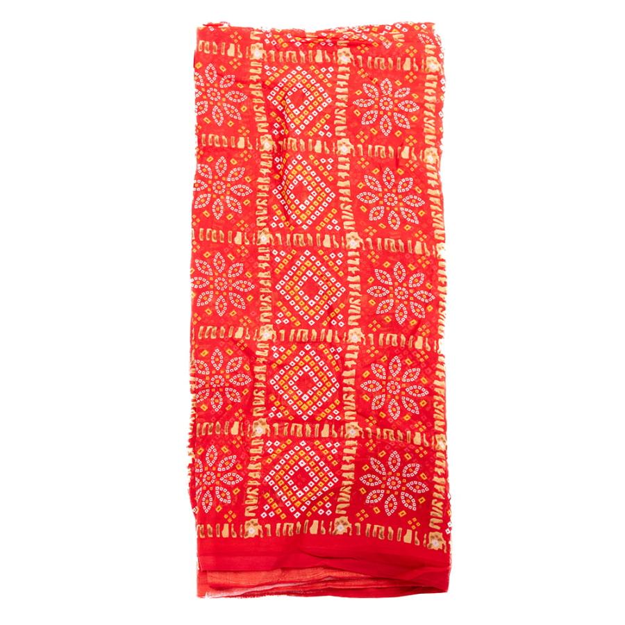 サリー 民族衣装 デコレーション布 インド (8色展開)インド伝統模様バンディニプリントのインドサリー｜tirakita-shop｜03
