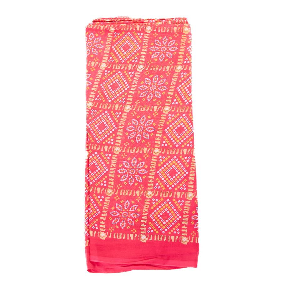 サリー 民族衣装 デコレーション布 インド (8色展開)インド伝統模様バンディニプリントのインドサリー｜tirakita-shop｜04