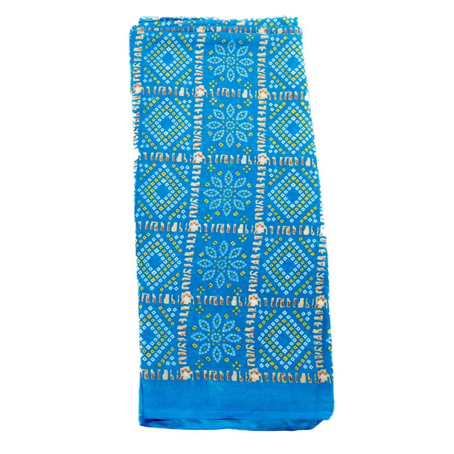 サリー 民族衣装 デコレーション布 インド (8色展開)インド伝統模様バンディニプリントのインドサリー｜tirakita-shop｜06