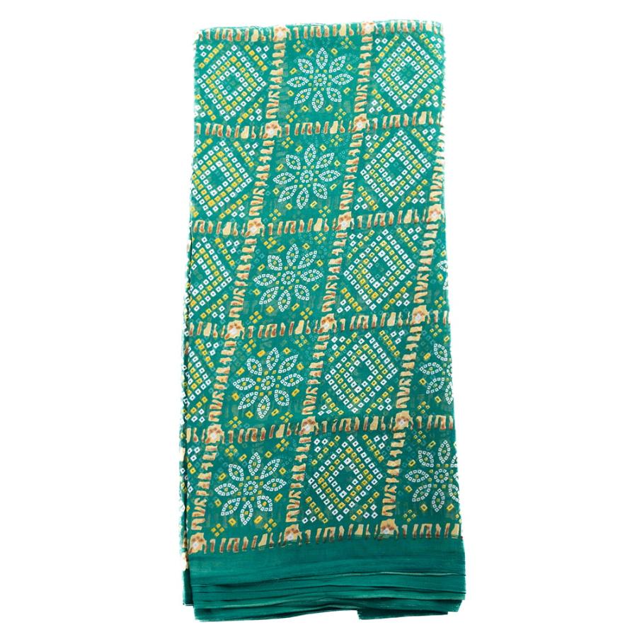 サリー 民族衣装 デコレーション布 インド (8色展開)インド伝統模様バンディニプリントのインドサリー｜tirakita-shop｜08