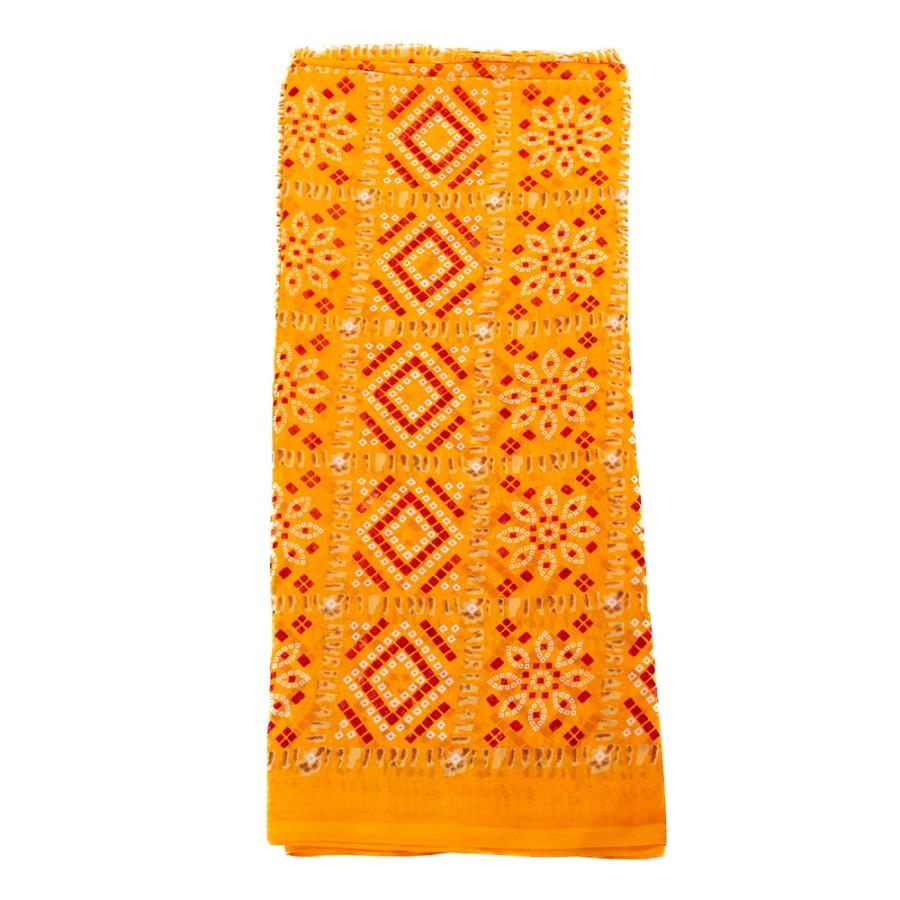 サリー 民族衣装 デコレーション布 インド (8色展開)インド伝統模様バンディニプリントのインドサリー｜tirakita-shop｜09