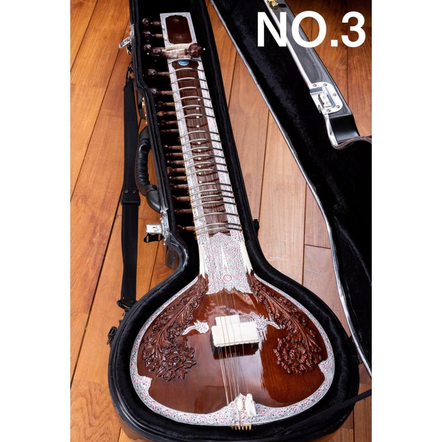 送料無料 シタール Sitar インド 楽器 (Kartar Music House社製)シタールセット（グラスファイバーケース） 弦楽器