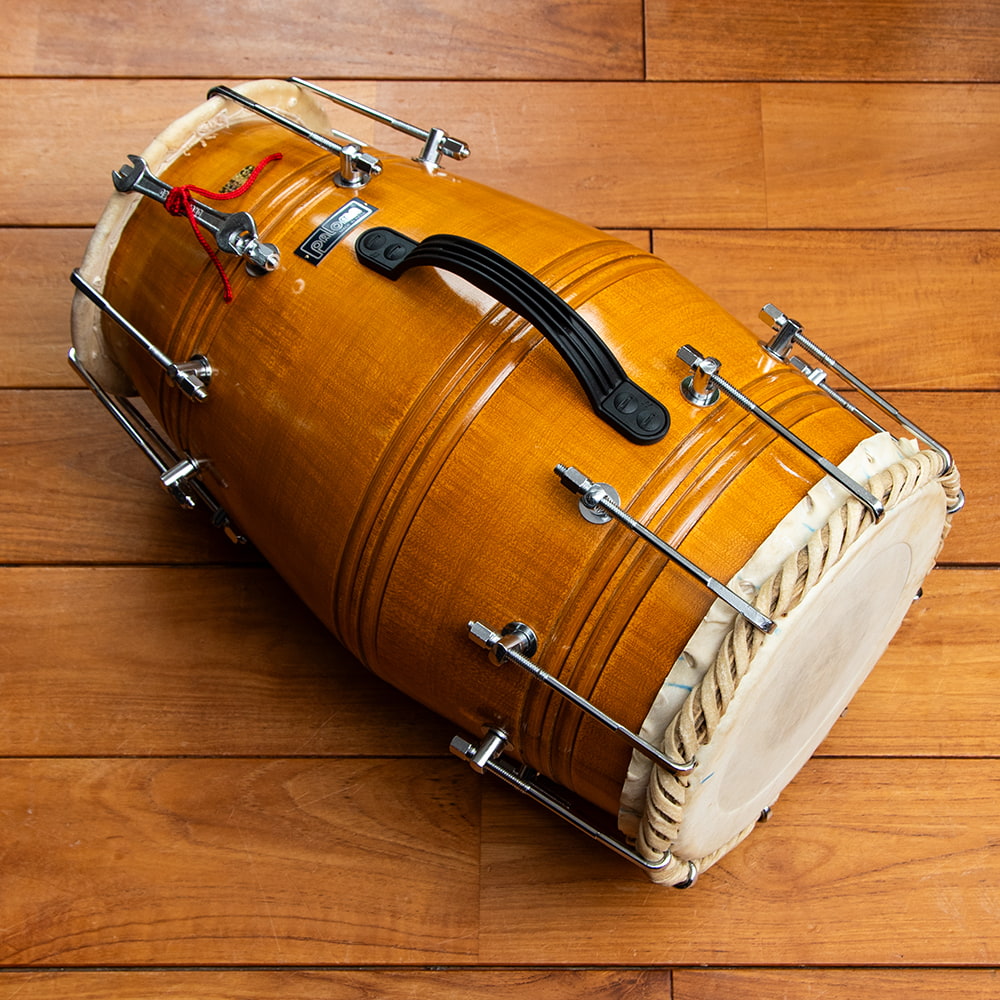打楽器 インド ドラム 民族楽器 ドーラク(Dholak) インドの両面