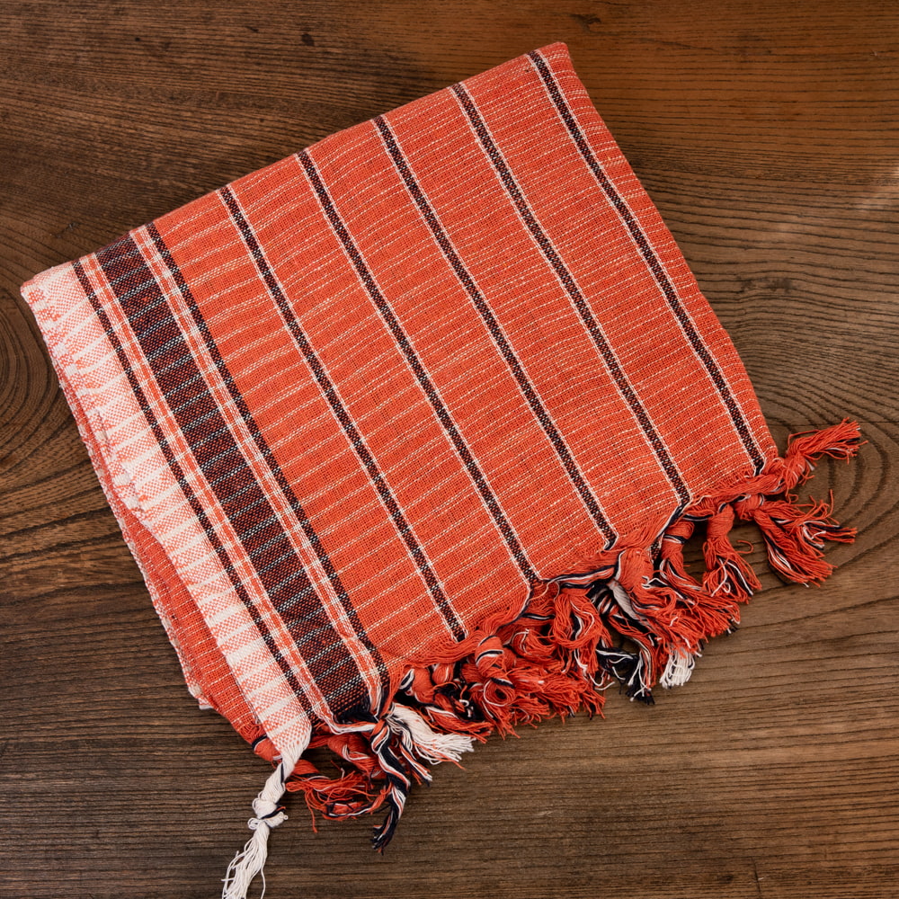 布 台布巾 台ふきん ダスター ガムチャと呼ばれるインドの万能布(約160cm×約73cm) 小さな布 キッチンクロス｜tirakita-shop｜05