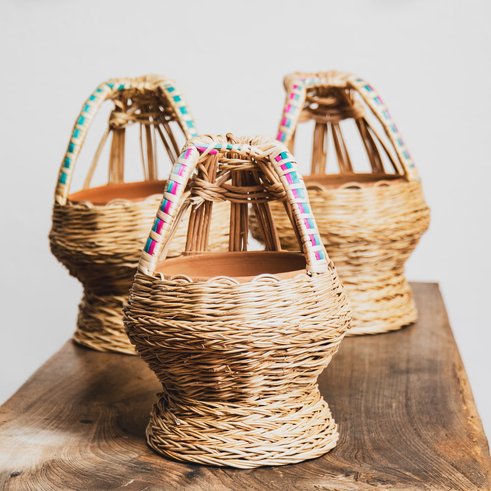 送料無料 暖炉 かいろ カイロ 火ばち カングリ カシミール地方伝統の火鉢 kangri kanger kangid kangir アジアン ...