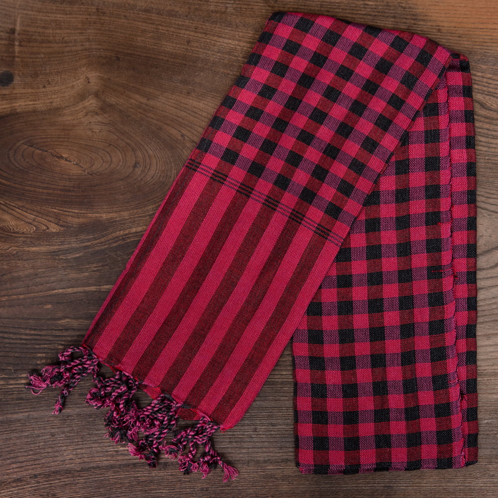 クロマー スカーフ ストール マフラー カンボジアからやってきた万能布 クロマーSサイズ(約40cm×130 160cm)｜tirakita-shop｜06
