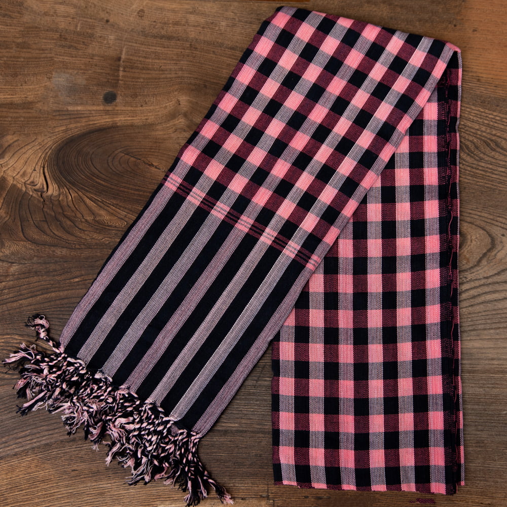 クロマー スカーフ ストール マフラー カンボジアからやってきた万能布 クロマーLサイズ(約60cm×160cm)｜tirakita-shop｜03