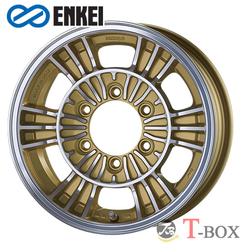ENKEI - (単品1本必要経費) 15in 6.0J 6/139.7 エンケイ ALLROAD オール読み込む RACING 一ころ マシニングゴールド