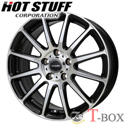 (4本セット価格) 15インチ 6.0J 5/100 ホットスタッフ ヴァレット グリッター (BKP) :hot glitter bkp 15605100 4P:T BOX Auto Parts