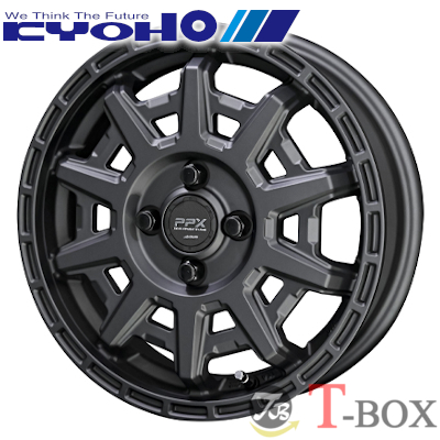 (4本セット価格) 14インチ 5.0J 4/100 共豊 PPX D10X (MDG) :kyoho d10x mdg 14504100 4P:T BOX Auto Parts