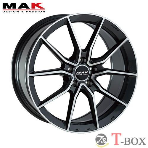 美品 MAK MFF FLOW FORGED DUNLOPスタッドレス18インチ MAK ブレーメン FF 18インチ 5H112 7.5J +42.5 1本 BM