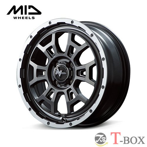 単品1本価格) 17インチ 6.5J 4/100 マルカ ナイトロパワー H6 SLUG 
