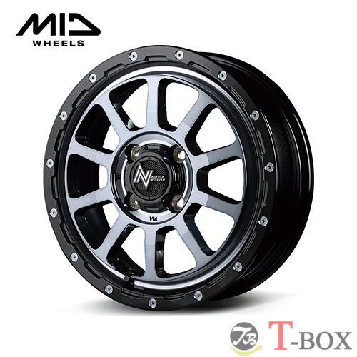 マルカサービス - (単品1本通貨価値) 15in 5.0J 4/100 マルカ ナイトロパワー M10 PERSHING 黒いこと/DC+マシニング/黒いこと読みやすい タイヤ、ホイール-自動車-アルミホイール