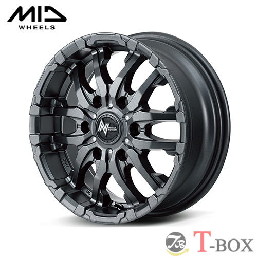 (単品1本価格) 15インチ 6.0J 6/139.7 マルカ ナイトロパワー M26 CROSS FANG バレルブラック/ドリルド