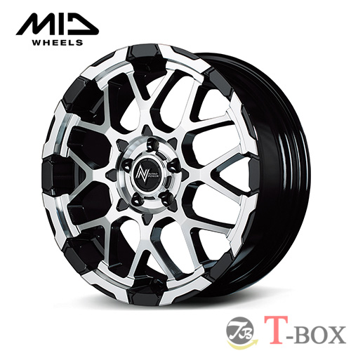 (4本セット価格) 16インチ 7.0J 5/114.3 マルカ ナイトロパワー M28 BULLET ブラック/ミラーカット