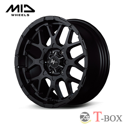 マルカサービス - (単品1本通貨価値) 17in 6.5J 6/139.7 マルカ ナイトロパワー M28 BULLET セミグロスブラック/マシニング アルミホイール-車、バイク、自転車-自動車