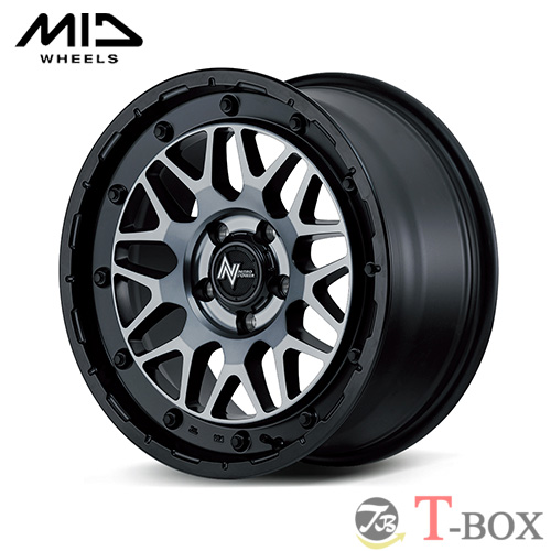 (単品1本価格) 18インチ 7.0J 5/114.3 マルカ ナイトロパワー M29 STINGER セミグロスブラッククリア