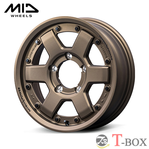 マルカサービス - (4本仕掛ける通貨価値) 16in 5.5J 5/139.7 マルカ NITRO POWER  ナイトロパワー M6 CARBINE  暗然たるブロンズ 車、バイク、自転車-アルミホイール