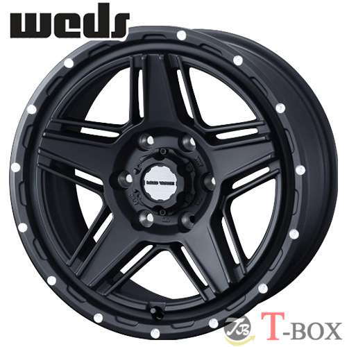 (4本セット価格) 14インチ 4.5J 4/100 ウェッズ ウェッズアドベンチャー マッドヴァンス 07 (FULL MAT BLACK)
