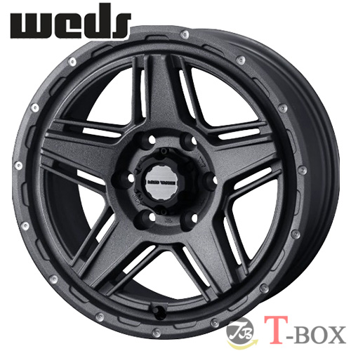 (4本セット価格) 18インチ 8.0J 6/139.7 ウェッズ ウェッズアドベンチャー マッドヴァンス 07 (FLINT GRAY)