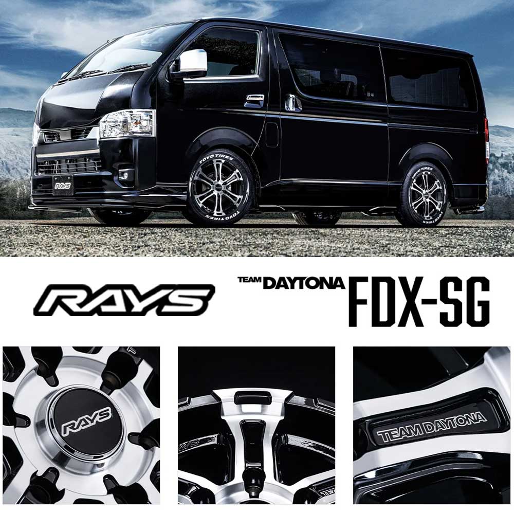 (新製品)(4本セット価格) 17インチ 6.5J 6/139.7 レイズ チームデイトナ  FDX-SG (BAJ)の画像