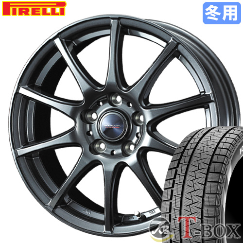 スタッドレスタイヤ ホイール 4本セット 195/55R16 ピレリ アイスアシンメトリコ プラス ヴェルヴァ チャージ 16インチ 6.0 4穴  PCD100 : w16604100-1955516bc : T-BOX Auto Parts - 通販 - Yahoo!ショッピング