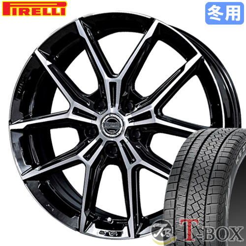 スタッドレスタイヤ ホイール 4本セット 185/65R15 ピレリ アイスゼロ アシンメトリコ スマック +EK M1 15インチ 6.0 5穴  PCD100