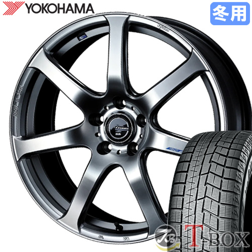 【プリウス 60系】 スタッドレスタイヤ ホイール 4本セット 195/60R17 ヨコハマ アイスガード6 IG60 レオニス NAVIA07 (HSB) 17インチ : w17705114 1956017fbe399 : T BOX Auto Parts