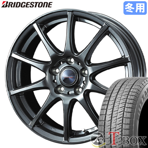 【ルーミー 900系】 スタッドレスタイヤ ホイール 4本セット 165/65R14 ブリヂストン ブリザック VRX2 (ツー) ヴェルヴァ  チャージ 14インチ