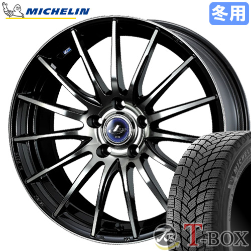 スタッドレスタイヤ ホイール 4本セット 195/60R16 ミシュラン エックス アイス スノー レオニス ナヴィア05 (BPB) 16インチ 6.5 5穴 PCD114.3 : w16655114 1956016oba : T BOX Auto Parts