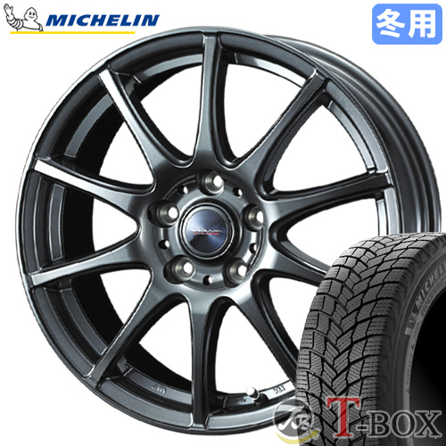 スタッドレスタイヤ ホイール 4本セット 195/65R15 ミシュラン エックス アイス スノー ヴェルヴァ チャージ 15インチ 5.5 4穴 PCD100 : w15554100 1956515oc : T BOX Auto Parts