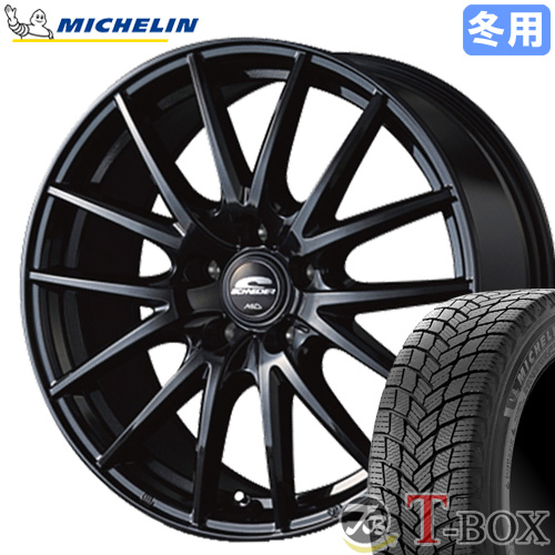 【シエンタ 170系】 スタッドレスタイヤ ホイール 4本セット 185/60R15 ミシュラン エックス アイス スノー SQ27 (ブラック) 15インチ : w15605100 1856015os156 : T BOX Auto Parts