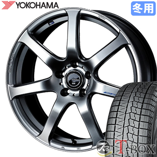 スタッドレスタイヤ ホイール 4本セット 225/60R18 ヨコハマ アイスガード7 IG70 レオニス ナヴィア07 (HSB) 18インチ 7.0 5穴 PCD114.3 : w18705114 2256018pbe : T BOX Auto Parts