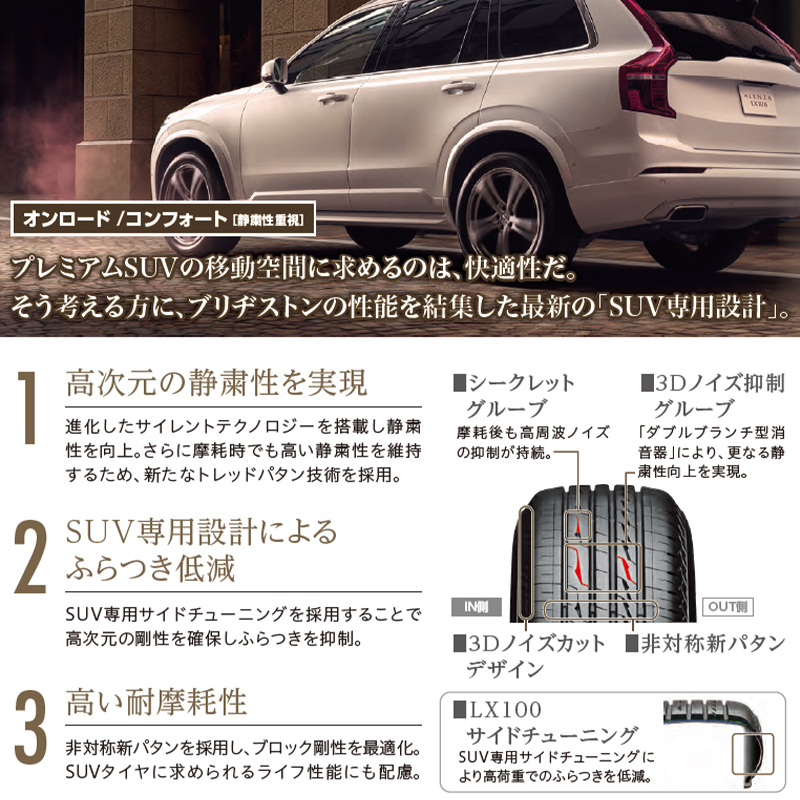 ALENZA [4本以上で送料無料]アレンザ LX100 265/60R20 112H 新品