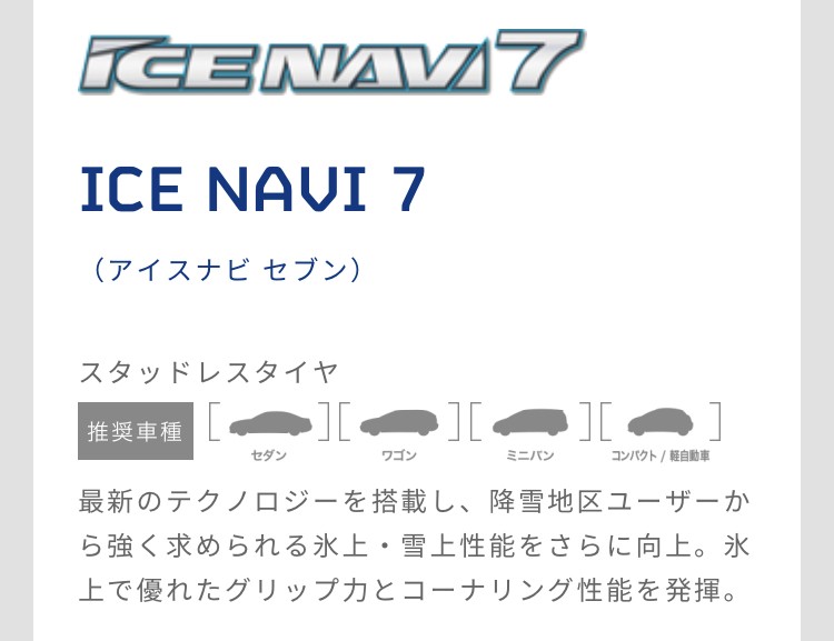 2023年製 グッドイヤー スタッドレス タイヤ ICE NAVI 7 175/65R14 82Q