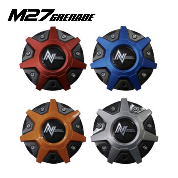 4個 (1台分) NITRO POWER M27 GRENADE用 カラーセンターパッケージ【単品注文不可】｜tire1ban