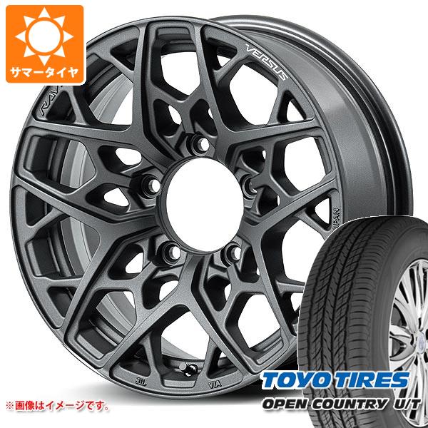 5本セット ジムニーシエラ JB74W用 サマータイヤ トーヨー オープンカントリー U/T 215/70R16 100H レイズ ベルサス VV25MX 6.0 16 :25mxaps 28545 s86770zk 5:タイヤ1番