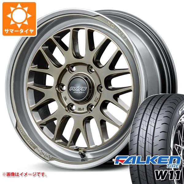 ハイエース 200系用 2024年製 サマータイヤ ファルケン W11 215/60R17C 109/107N ホワイトレター レイズ ホムラ 2x9L RA 6.5 17 :29lraxd 32711 t80968yt:タイヤ1番