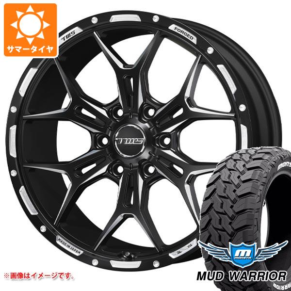 ランドクルーザー プラド 150系用 サマータイヤ モンスタ マッドウォーリアー LT275/55R20 120/117Q ホワイトレター TWS 306S ジオクロス モノブロック 8.5-20