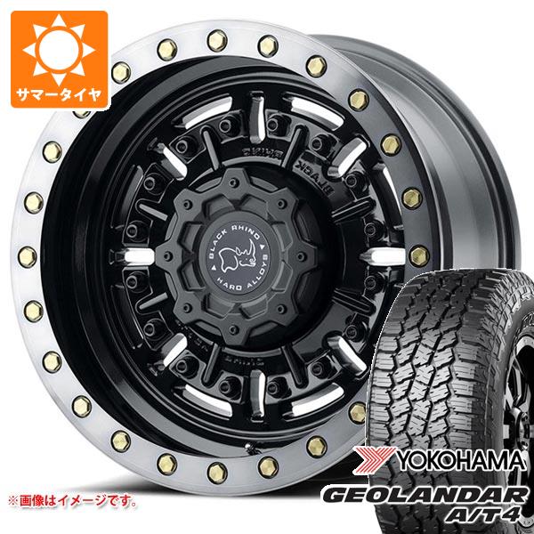 ランドクルーザー プラド 150系用 サマータイヤ ヨコハマ ジオランダー A/T4 G018 LT265/65R17 120/117S OWL ブラックライノ エイブラムス 8.5 17 : abragm6 42093 t80986yt : タイヤ1番