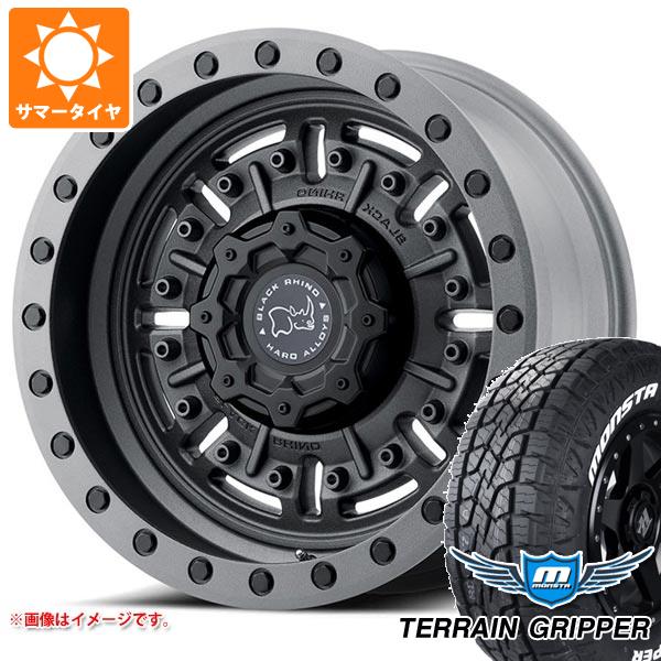 5本セット FJクルーザー 10系用 サマータイヤ モンスタ テレーングリッパー 265/70R17 115T ホワイトレター ブラックライノ エイブラムス 8.5-17