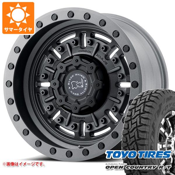 ランドクルーザー プラド 150系用 サマータイヤ トーヨー オープンカントリー R/T LT265/70R17 112/109Q ホワイトレター ブラックライノ エイブラムス 8.5 17 :abratg6 36833 t80987yt:タイヤ1番