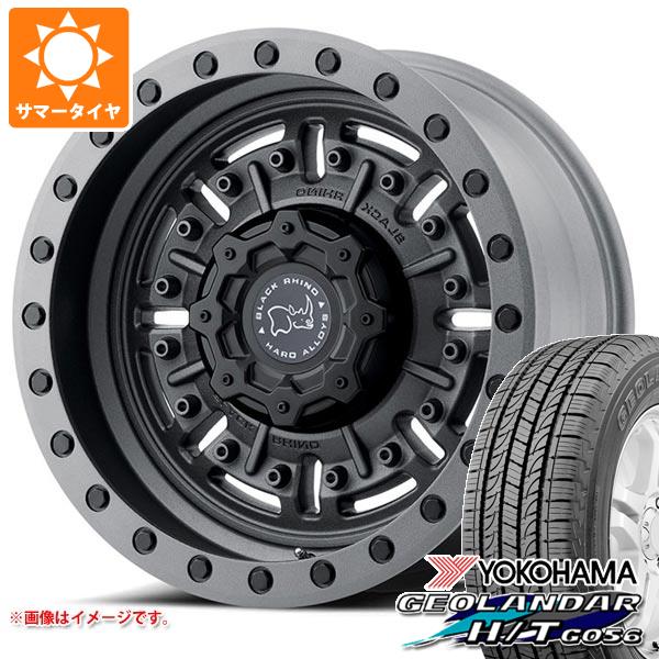 FJクルーザー 10系用 サマータイヤ ヨコハマ ジオランダー H/T G056 265/70R17 115S ブラックレター ブラックライノ エイブラムス 8.5-17｜tire1ban