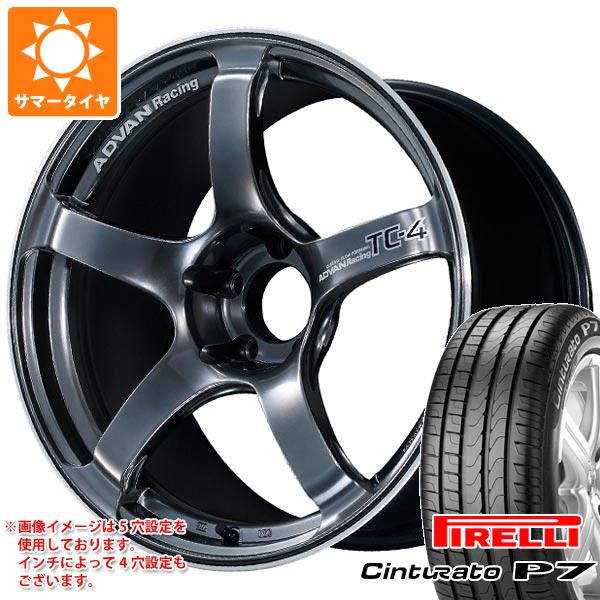 サマータイヤ 215/50R18 96Y XL ピレリ チントゥラート P7 アドバンレーシング TC 4 7.5 18 :adtc4 27835:タイヤ1番