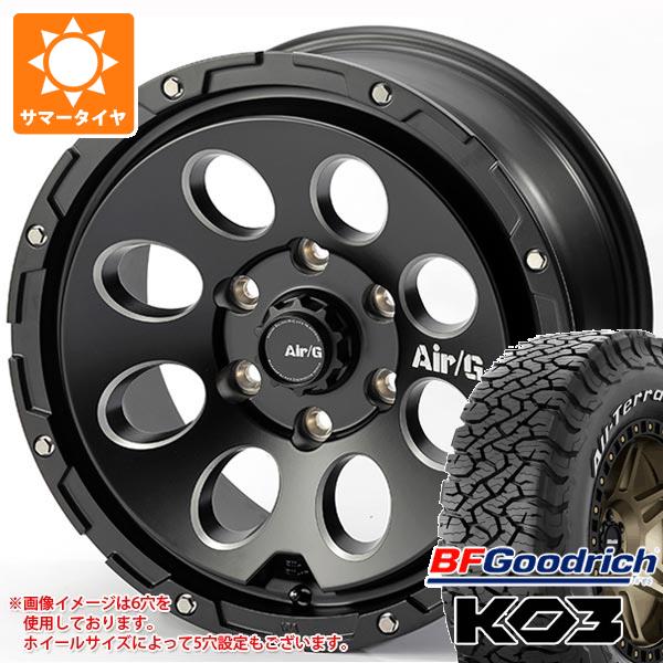 T31エクストレイル用 サマータイヤ BFグッドリッチ オールテレーンT/A KO3 LT215/65R16 103/100S ブラックレター エアージー マッシヴ 7.0-16