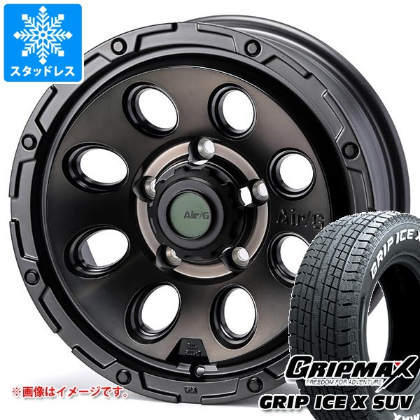 5本セット スズキ ジムニーシエラ JB74W用 スタッドレス グリップマックス SUV 185/85R16C 105/103N ホワイトレター エアージー マッシヴ
