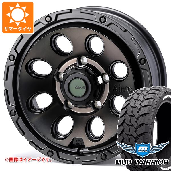 5本セット スズキ ジムニーシエラ JB74W用 サマータイヤ モンスタ マッドウォーリアー LT235/70R16 104/101Q ホワイトレター エアージー マッシヴ 6.0-16
