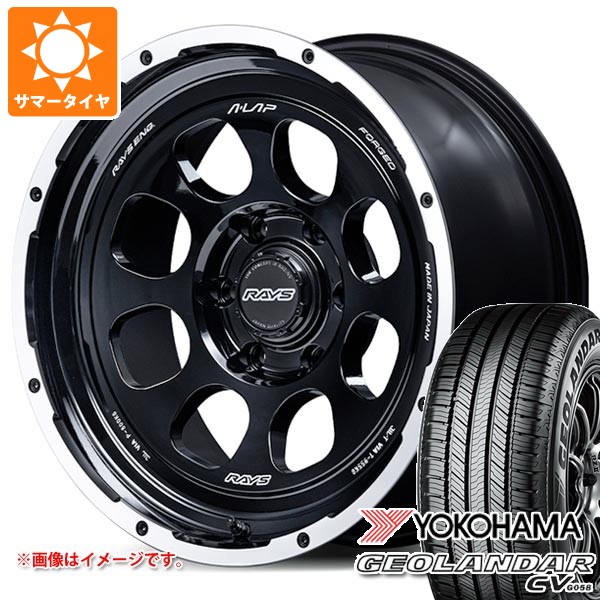 ミツビシ トライトン LC2T用 サマータイヤ ヨコハマ ジオランダー CV G058 265/60R18 110V レイズ エーラップ 08X 8.0-18