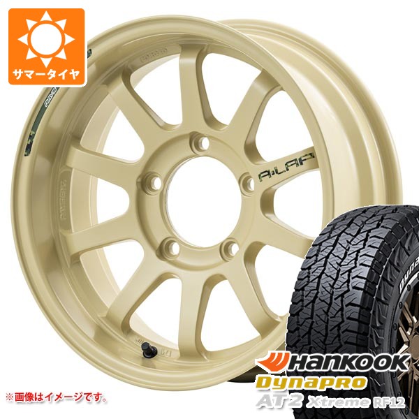 5本セット スズキ ジムニーノマド JC74W用 サマータイヤ ダイナプロAT2 RF12 225/70R16 103T ホワイトレター レイズ エーラップ J デザート 6.0-16