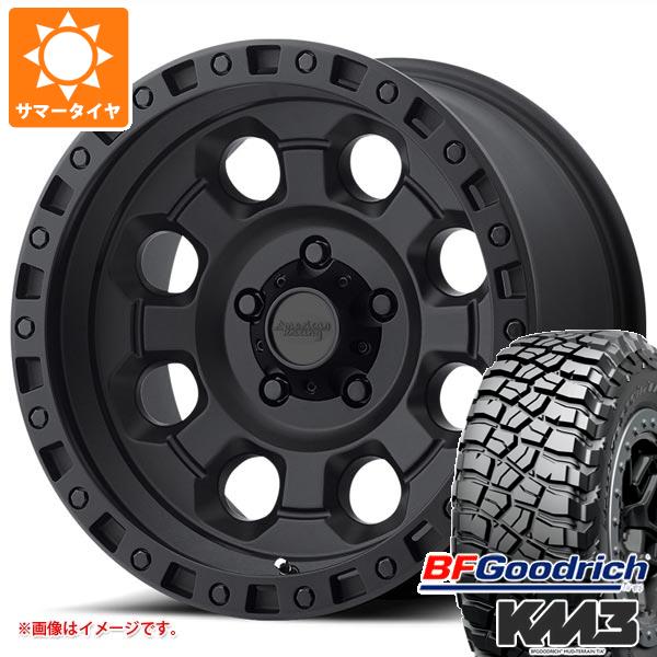 5本セット ジープ ラングラー JK/JL系用 サマータイヤ BFグッドリッチ マッドテレーンT/A KM3 35x12.50R18LT 123Q アメリカンレーシング AR201 :ar201bw 27560 j27124p 5:タイヤ1番